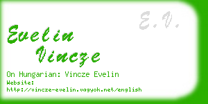 evelin vincze business card